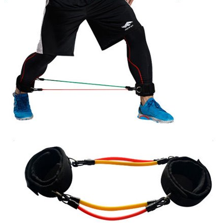 Thigh ankle Leg Agility Speed Resistance Bands (6 tension bands)