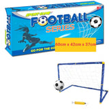 Mini Football Soccer Goal Post Net Set with Ball and Pump