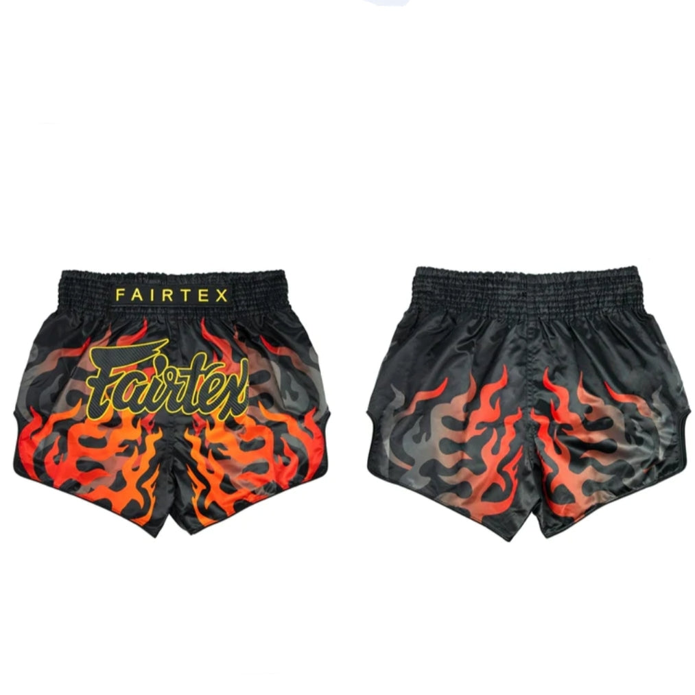 Fairtex Muay Thai MMA Shorts Lava Volcano Black/Gold