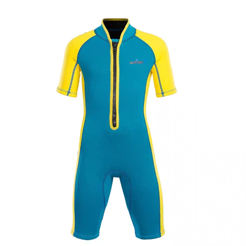 Kids 2mm Neoprene Half-Length Professional Scuba Diving Suit for Children Surf Swim Wetsuit