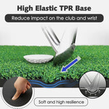 AMB Sports Golf Mat 100cm x 100cm Practice Hitting Mat with Rubber Tee Holder