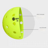 Arronax Professional 30 Piece Pickleballs Competition Grade 40 Hole Single Mould Construction