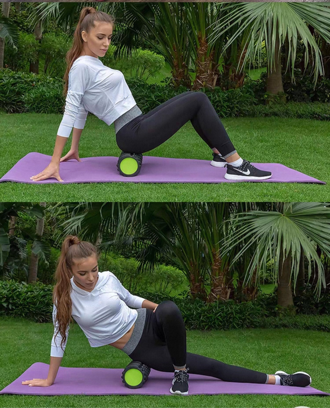 2-in-1 High Density Deep Tissue Massage Therapy Yoga Foam Roller With EVA Insert
