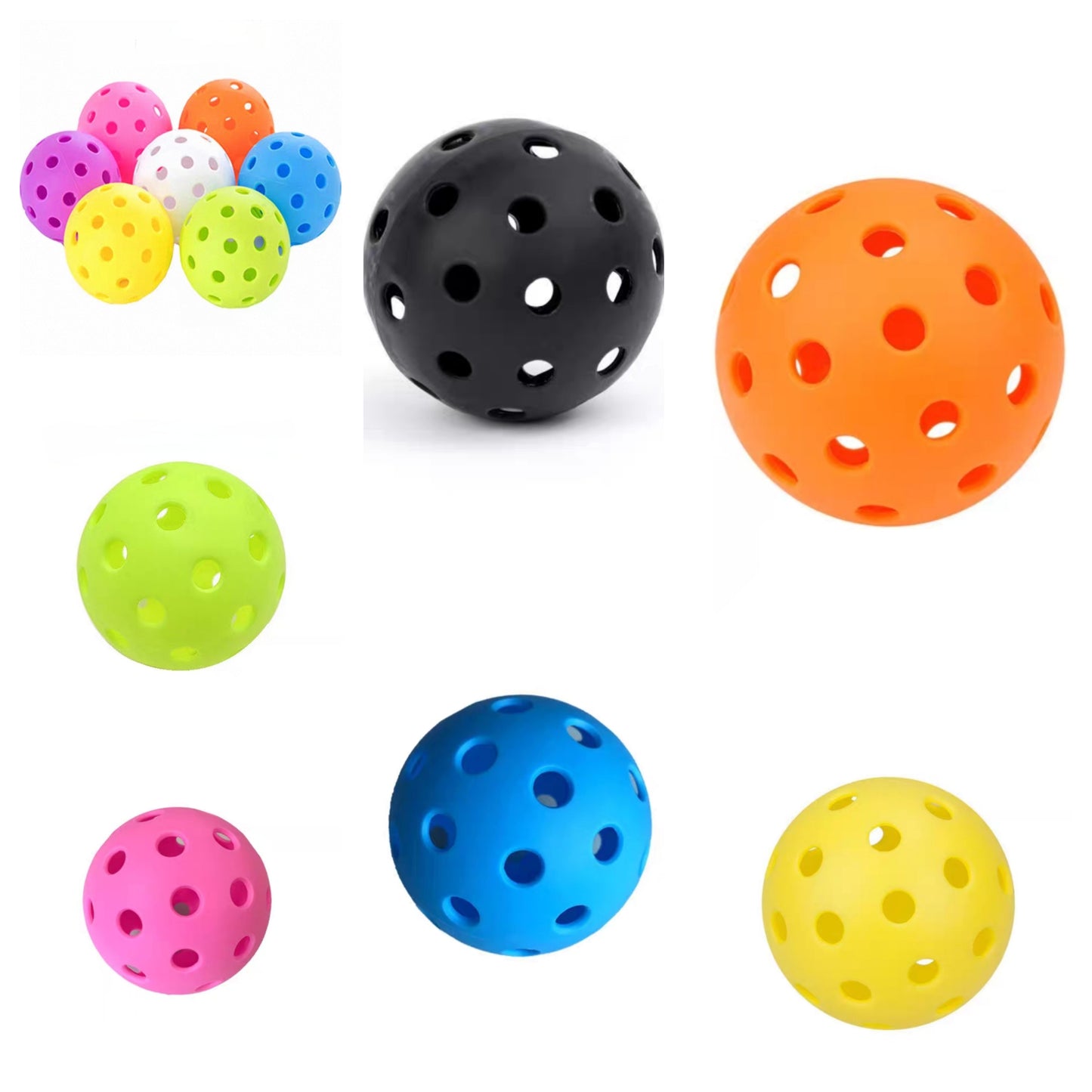 4 Pack Pickleball Balls Competition Grade 40 Hole Single Mould Construction