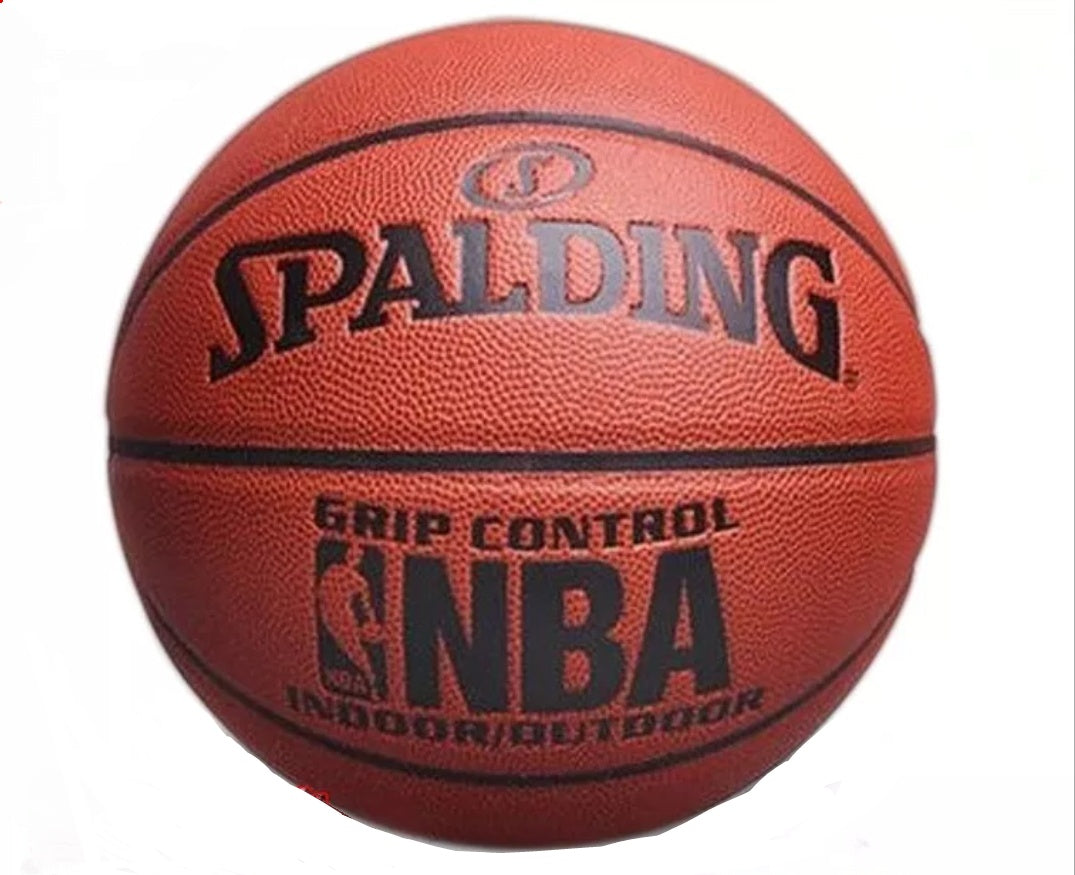 Spalding Grip Control Basketballs Indoor/Outdoor Ball Bag, Pump & Needle