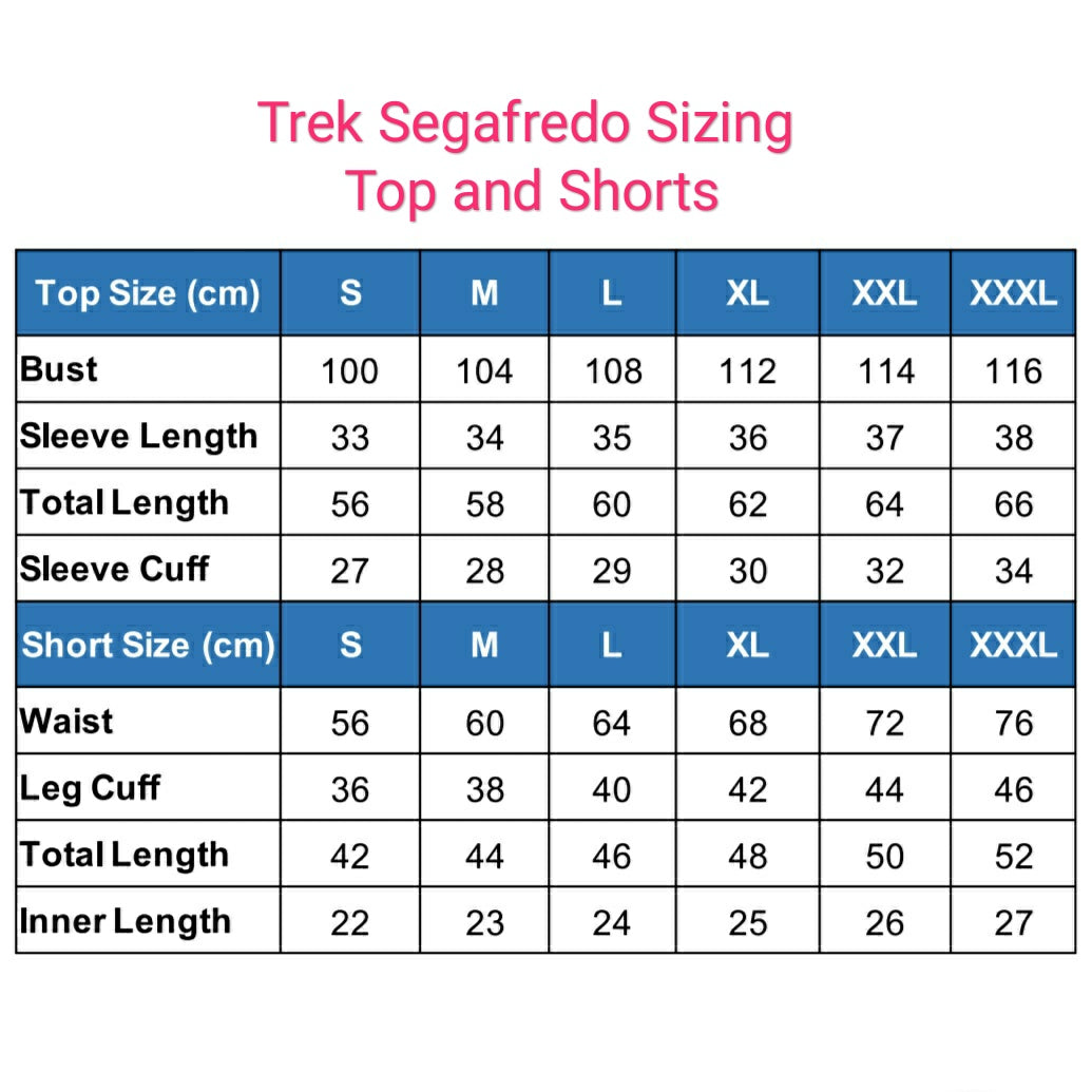 Team TREK Segafredo Pro Racing Clothing Set Cycle Jersey and Padded Shorts