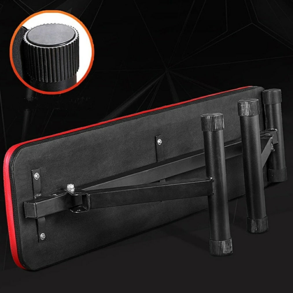 AMB Sports Foldable Portable Gym Bench - Both Flat and Decline Positions