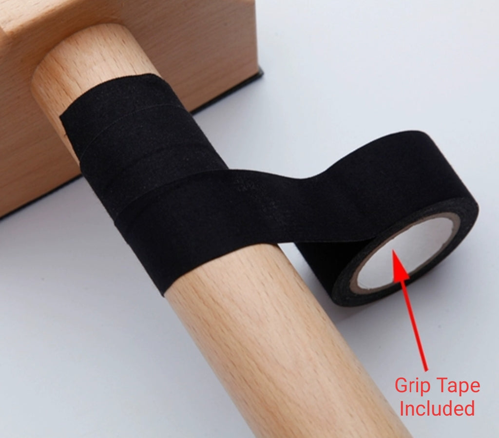 Wooden Parallettes Gymnastics Calisthenics Handstand Bar Fitness Training with Grip Tape