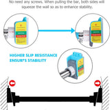 Doorway Pull Up Adjustable Chin Up Bar Boltless Design