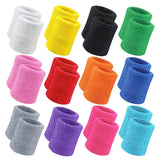 Sweatbands Wristbands Terry Cloth Athletic Sweatbands - Single Colours