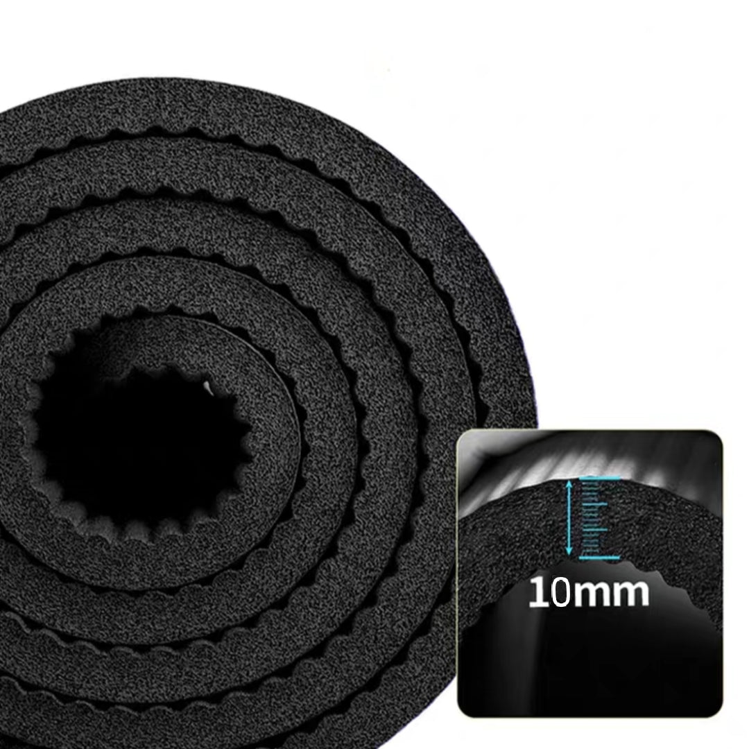 AMB Sports Commercial Pro Series Yoga Mat 10mm Thickness for High Traffic Use with Weights