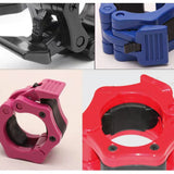 Olympic Barbell Clamps, Quick Release Non-Slip Barbell Collars Clips for 5cm Bars