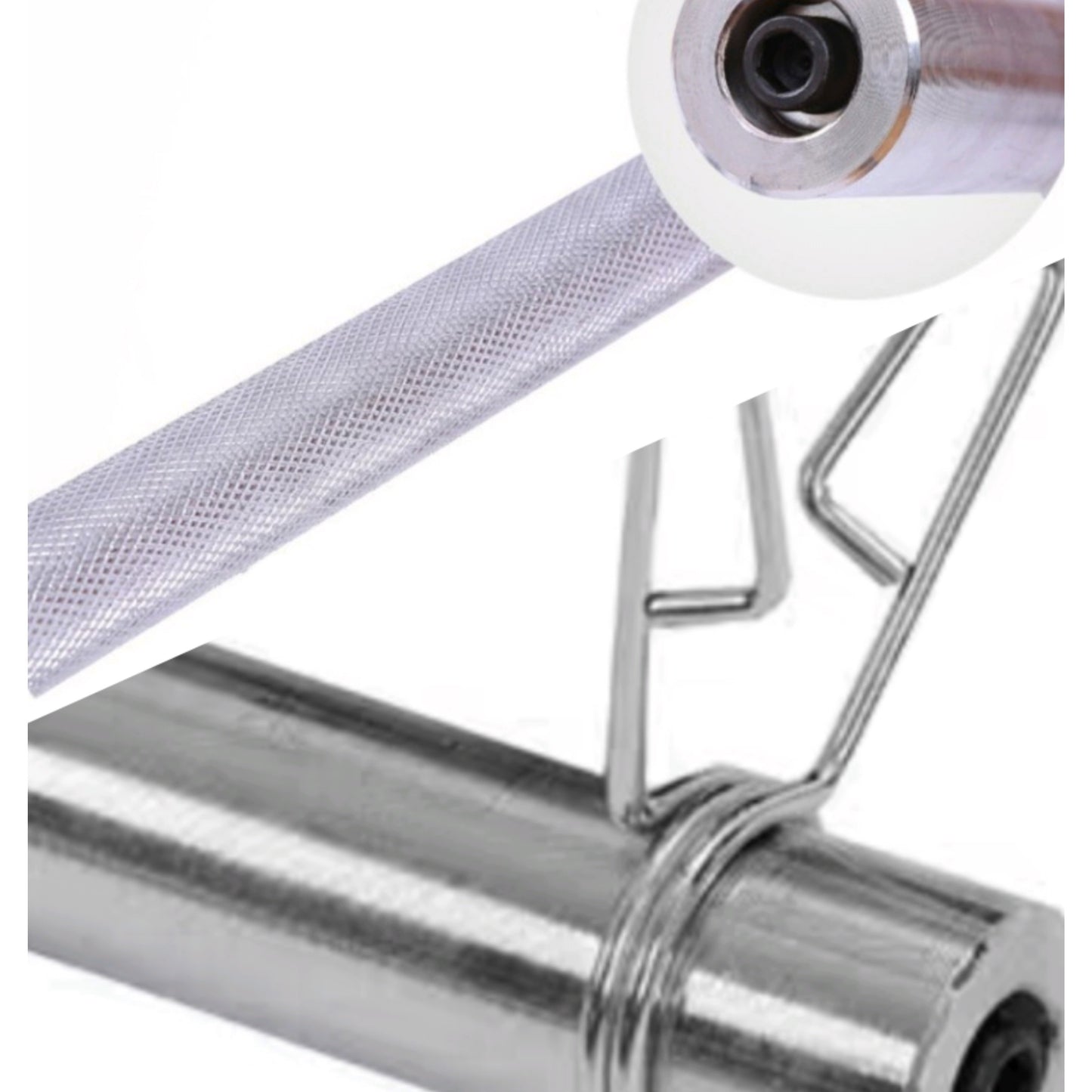 AMB Sports Olympic Dumbbell Bars with Spring Collars