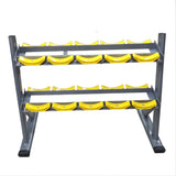 Heavy Duty Two Tier Dumbbell Rack with 10 Saddles