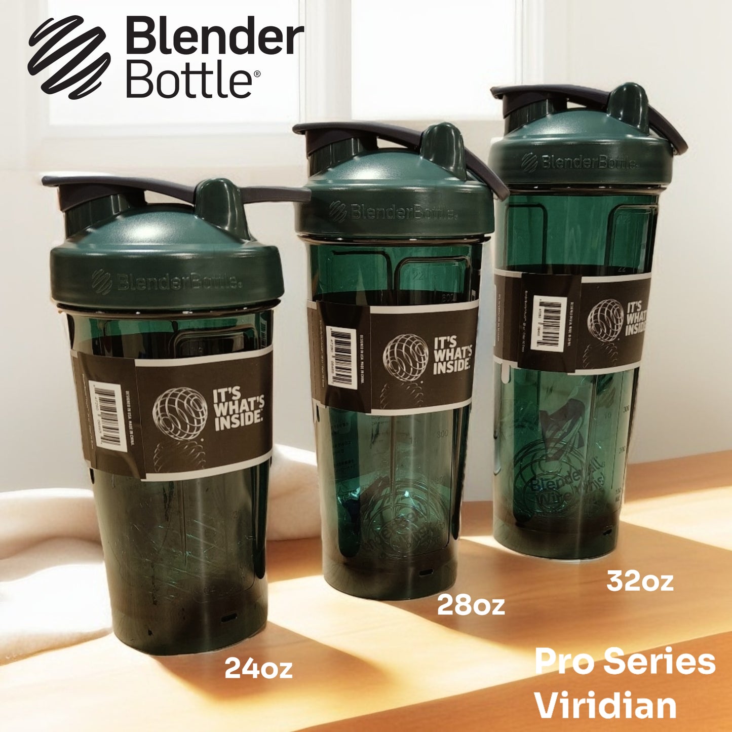 Blender Bottle Viridian Pro Series Range 24oz | 28oz | 32oz