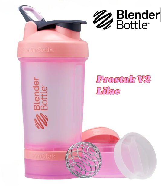 Prostak Blender Bottle V2 22oz Capacity with Pill Box - Lilac
