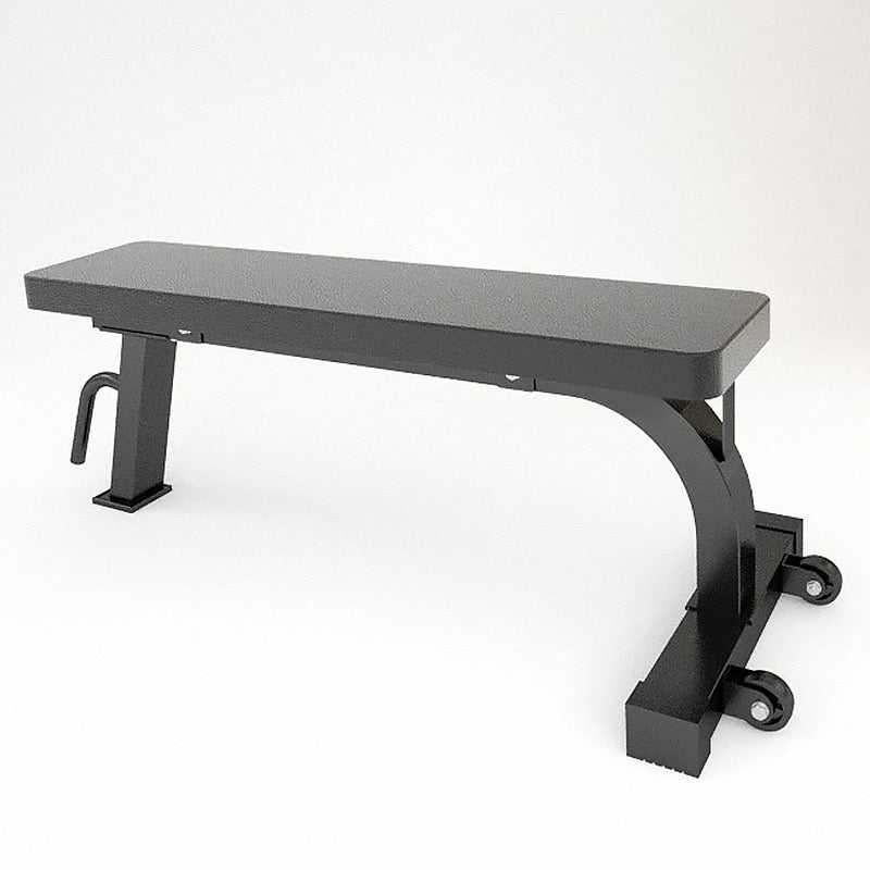 Gym Fitness Exercise Weight Bench Press with Rear Wheels