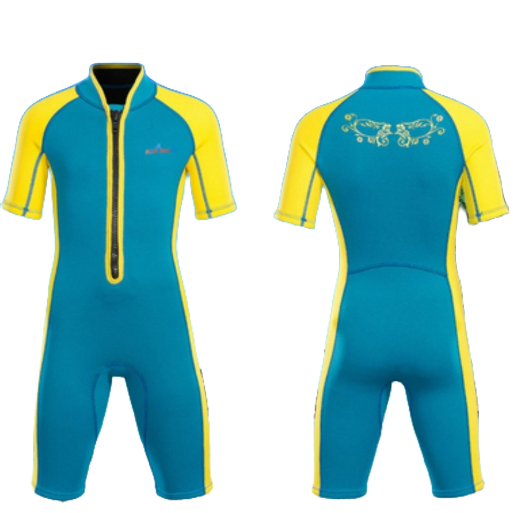Kids 2mm Neoprene Half-Length Professional Scuba Diving Suit for Children Surf Swim Wetsuit