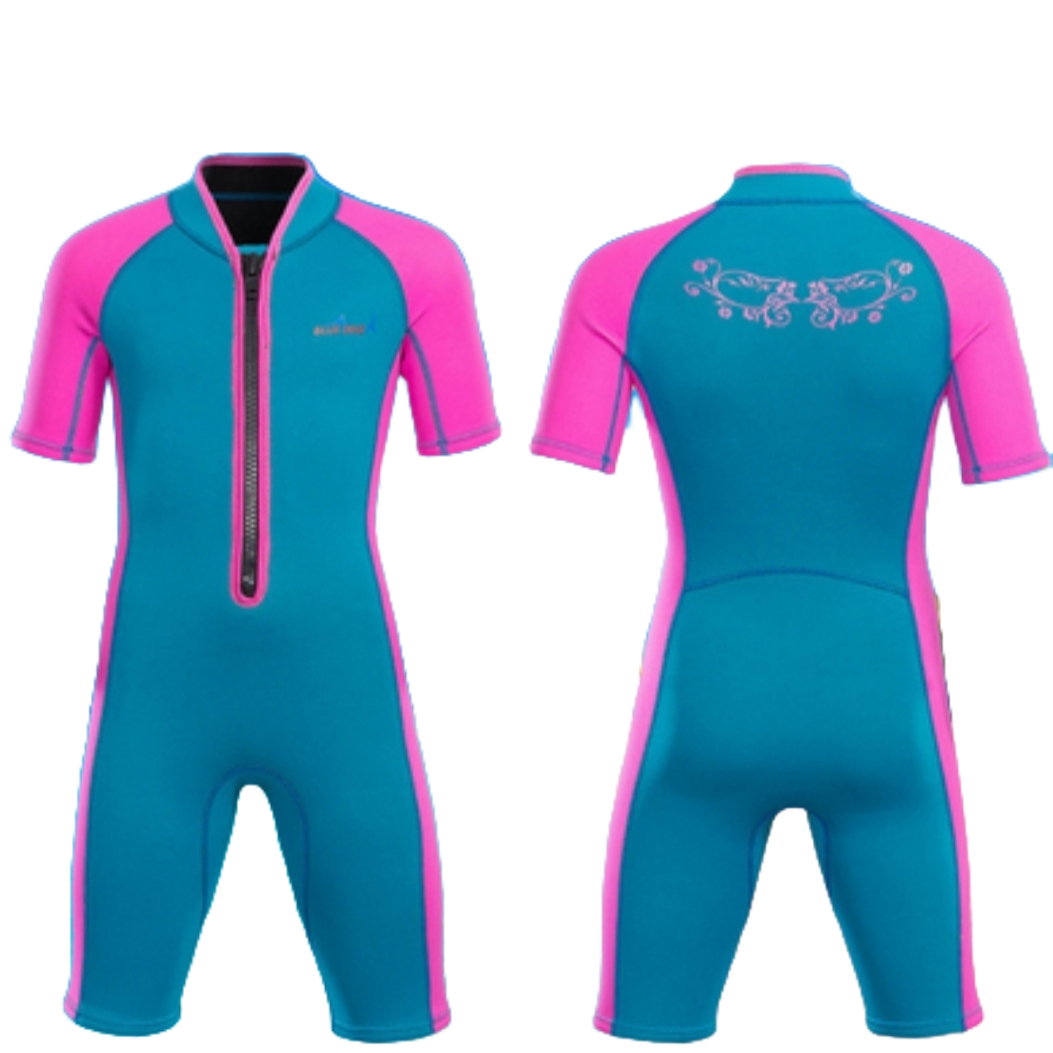 Kids 2mm Neoprene Half-Length Professional Scuba Diving Suit for Children Surf Swim Wetsuit