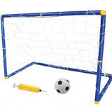 Mini Football Soccer Goal Post Net Set with Ball and Pump