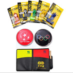 Professional Soccer Football Referee Red and Yellow Card with Whistle and Markers