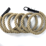 Climbing Rope with Ceiling Hook Attachment for CrossFit Obstacle Course Training Exercise