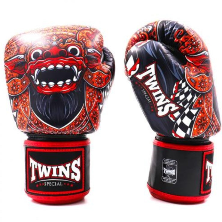 Twins FBGVL3-59 Black & Red Barong Boxing Gloves