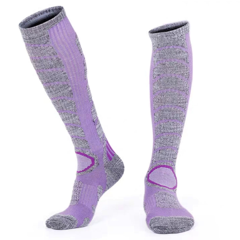 Ski Socks Outdoor Warm Breathable Thick Quick-Dry Long Sports and Hiking