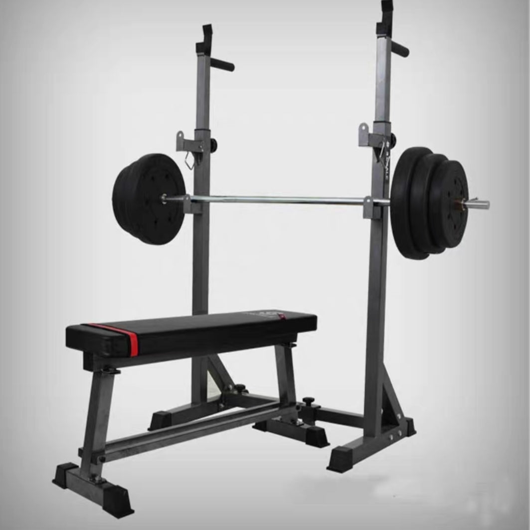 Adjustable Multi-Function Squat Rack Stands Barbell Dip Station