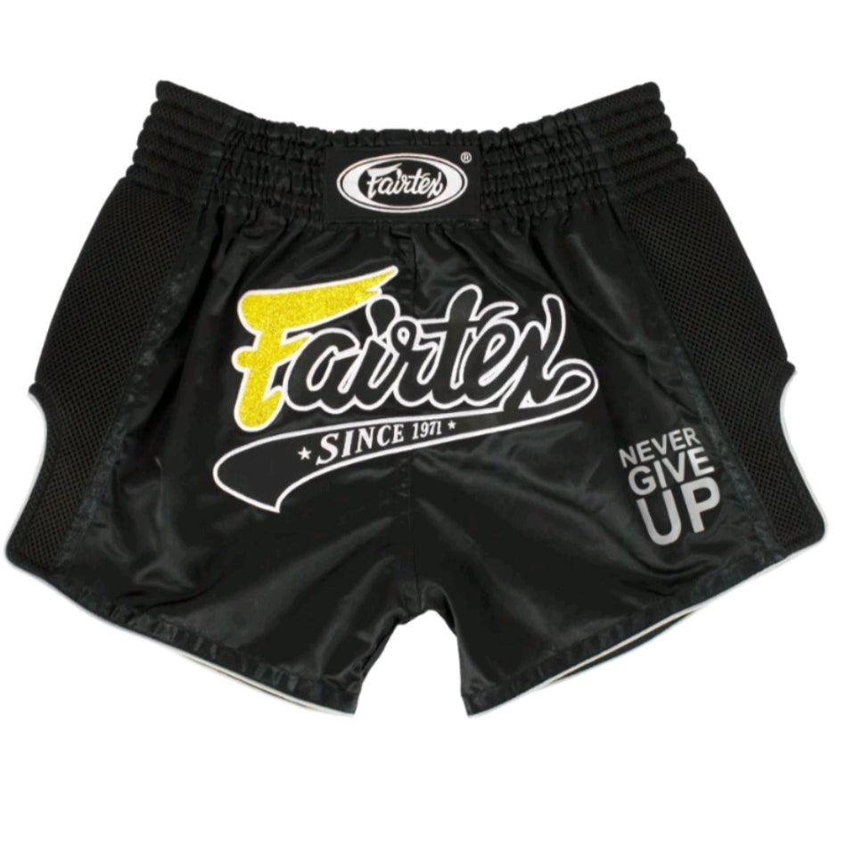 Fairtex Muay Thai MMA Shorts Lava Volcano Black/Gold