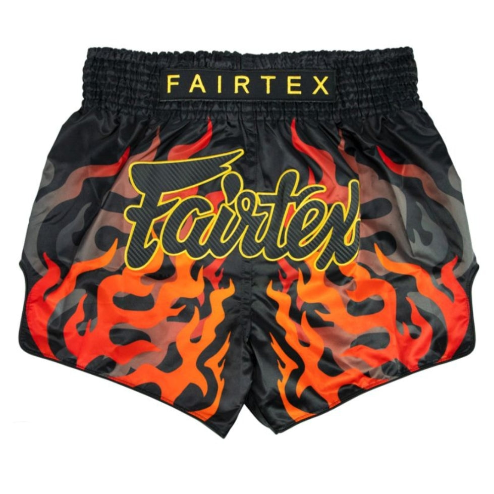 Fairtex Muay Thai MMA Shorts Lava Volcano Black/Gold