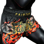 Fairtex Muay Thai MMA Shorts Lava Volcano Black/Gold