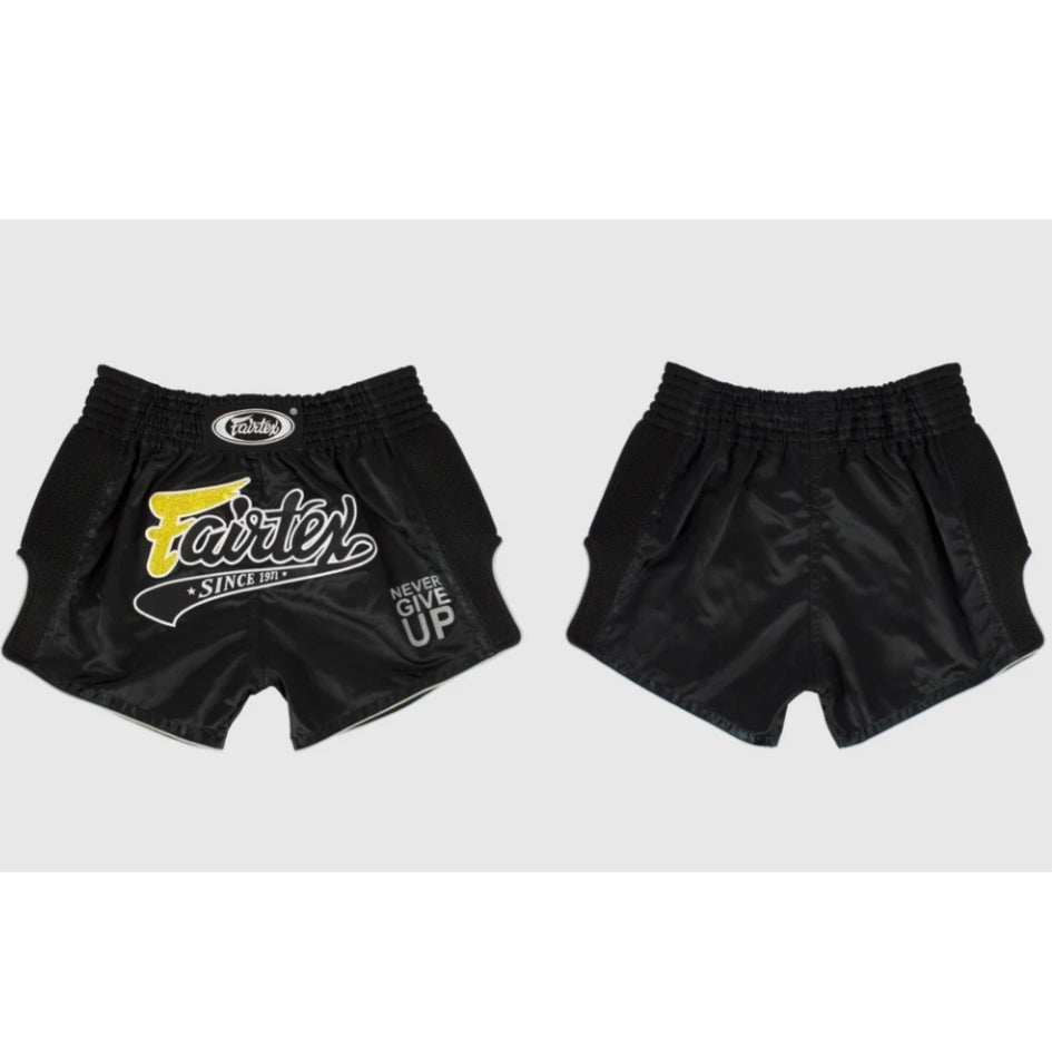 Fairtex Muay Thai MMA Shorts Lava Volcano Black/Gold