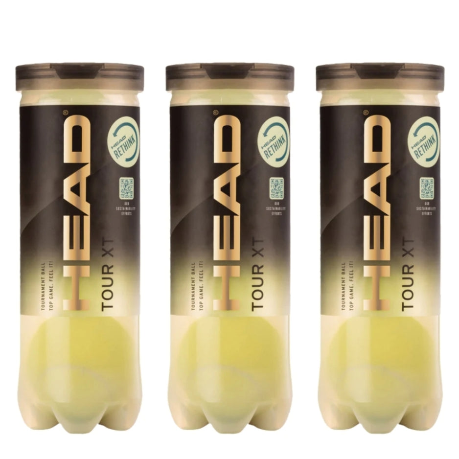 Head ATP Tennis Balls XT Tour - Single Tube 3 Balls per Tube