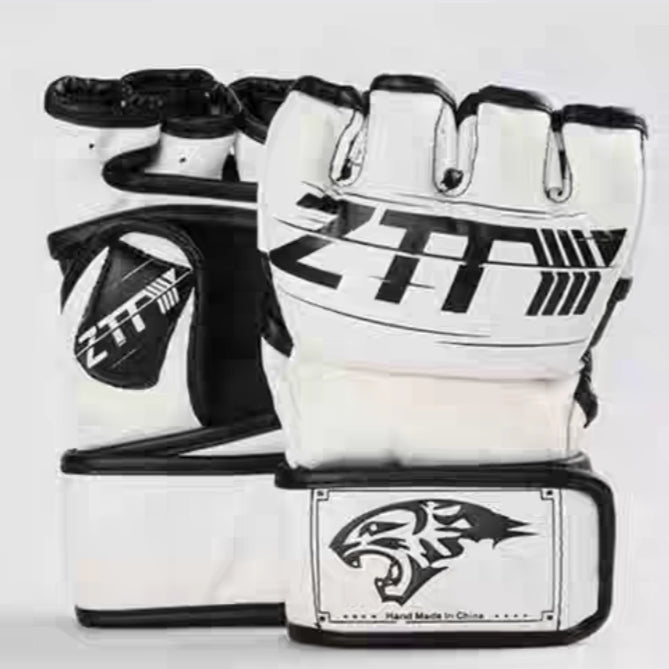 MMA Grappling Gloves High Quality PU Mateial MMA Fighting Half Gloves