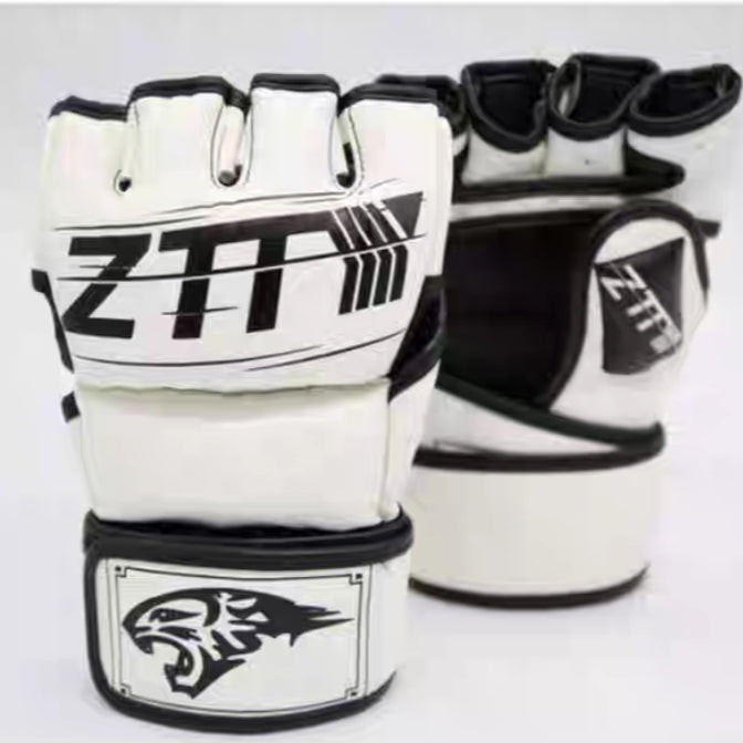 MMA Grappling Gloves High Quality PU Mateial MMA Fighting Half Gloves
