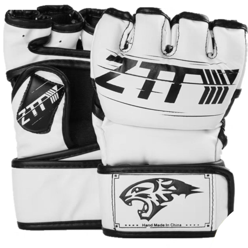 MMA Grappling Gloves High Quality PU Mateial MMA Fighting Half Gloves