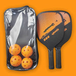 Professional Pickleball Paddles Set of 2 with 4 Balls