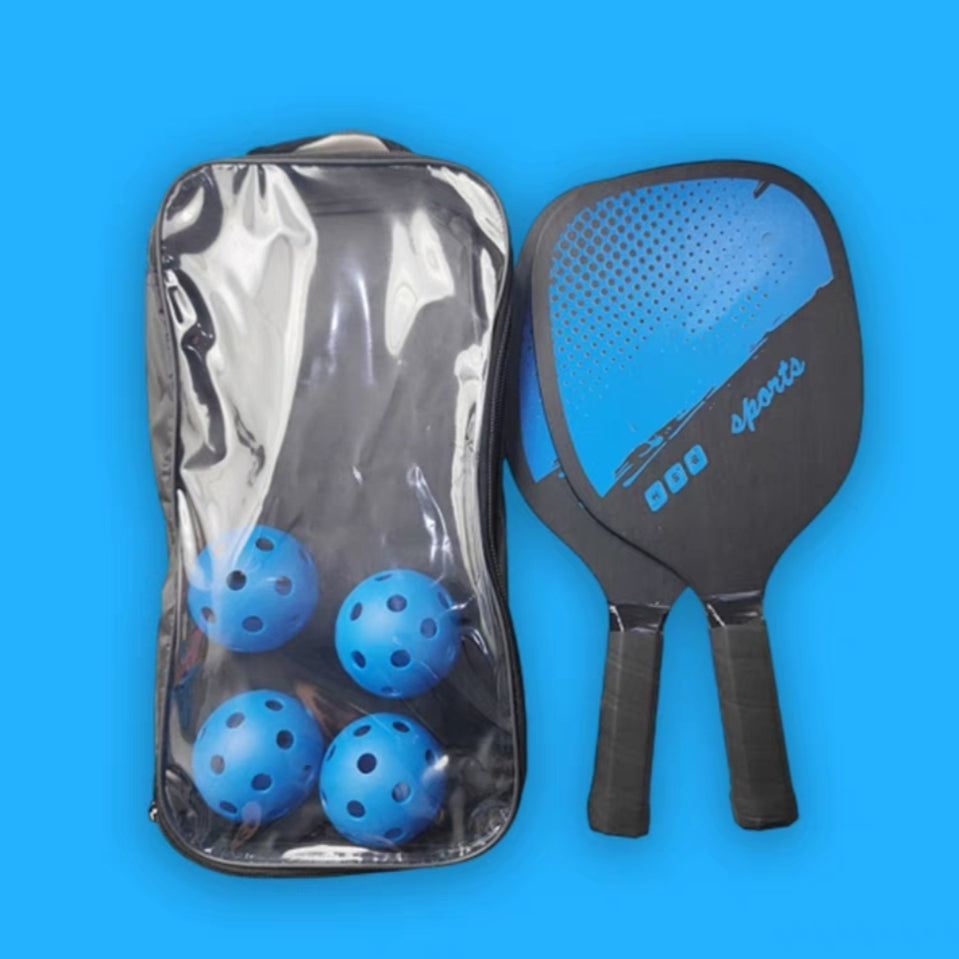 Professional Pickleball Paddles Set of 2 with 4 Balls