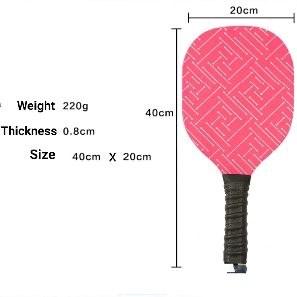 Professional Pickleball Paddles Set of 2 with 4 Balls