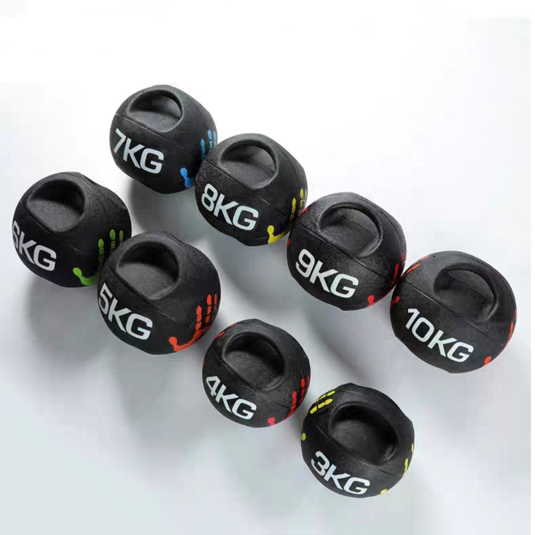 Double Handle Medicine Ball - Weight from 3kg - 10kg