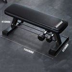 Heavy Duty Flat Weight Bench with Lower Dumbbell Storage Rack Base