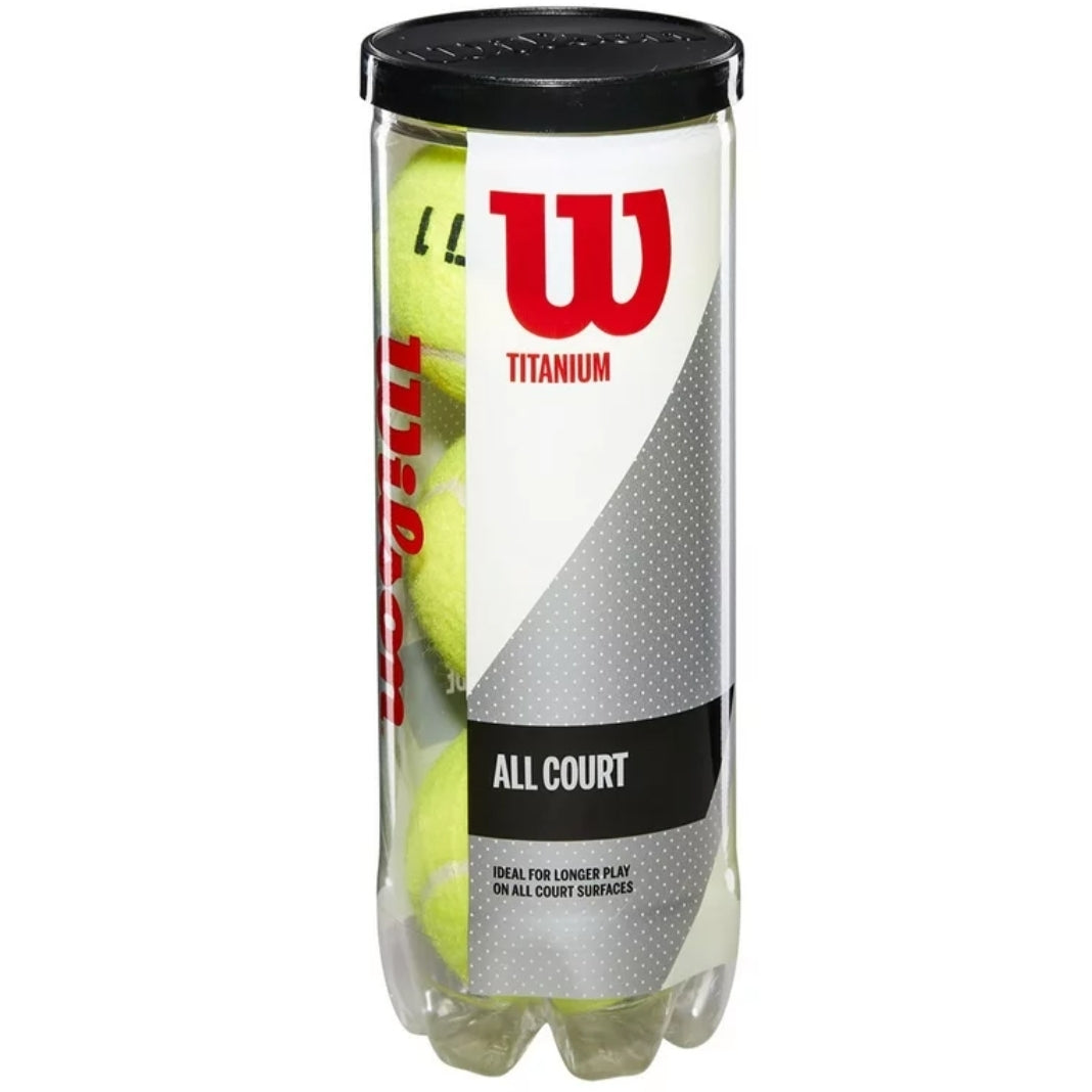Wilson Titanium Tennis Ball 3 Tube Bundle Total 9 Balls