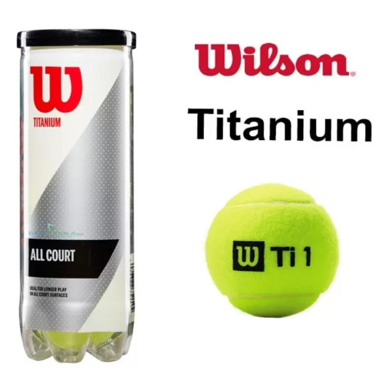 Wilson Titanium Tennis Ball 3 Tube Bundle Total 9 Balls