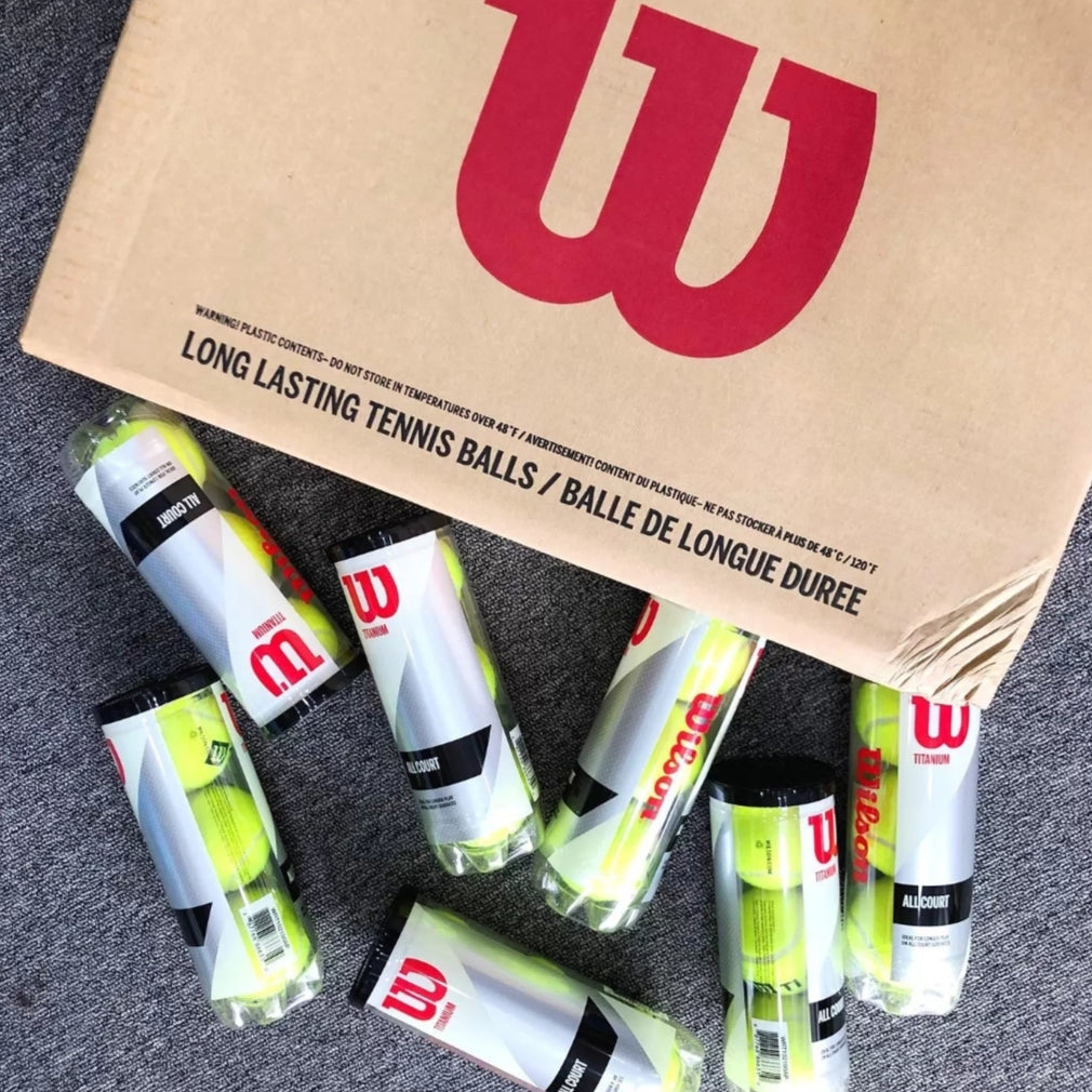 Wilson Titanium Tennis Ball 3 Tube Bundle Total 9 Balls