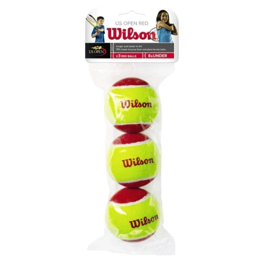 Wilson Stage 3 Red Dot Training Pack of 3 Tennis Balls