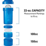 Prostak Blender Bottle V2 22oz Capacity with Pill Box