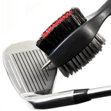 Golf Club Brush and Groove Cleaner Brush Brushes for Golf Shoes Golf Club Golf Golf Groove, Attach 61cm Retractable Zip-line Aluminum Carabiner