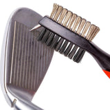 Golf Club Brush and Groove Cleaner Brush Brushes for Golf Shoes Golf Club Golf Golf Groove, Attach 61cm Retractable Zip-line Aluminum Carabiner