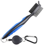 Golf Club Brush and Groove Cleaner Brush Brushes for Golf Shoes Golf Club Golf Golf Groove, Attach 61cm Retractable Zip-line Aluminum Carabiner